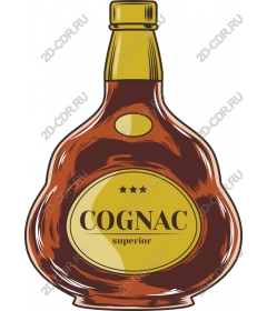  The classic bottle of cognac
