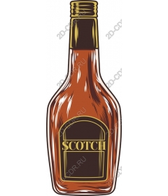  The bottle is a classic Scotch whiskey
