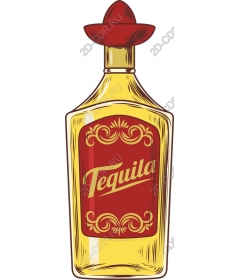  The classic tequila bottle