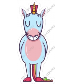 Fancy work "Blue unicorn"