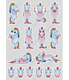 A set of "Magic unicorn"