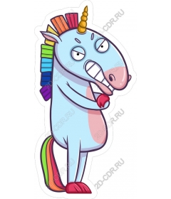 Whimsical rainbow unicorn