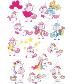 Unicorn Clipart Set-Fancy s