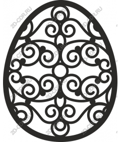  Elegant filigree egg