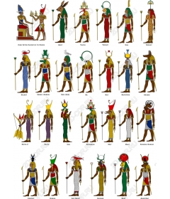 Collection of Egyptian deities