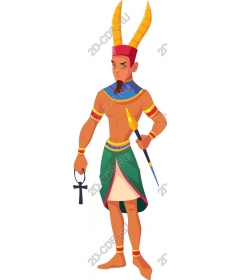 Young Egyptian warrior