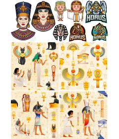 Set of clipart Ancient Egypt