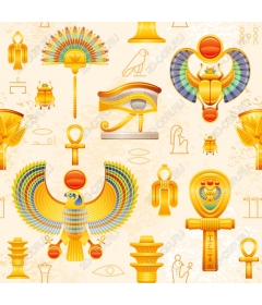  Collection of Golden Egyptian icons