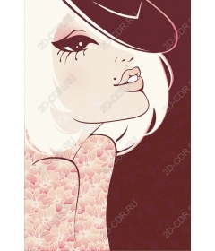Vintage glamorous woman