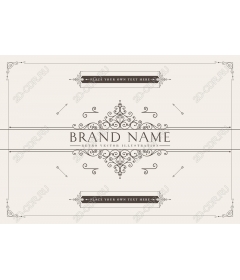 Vintage decorative frame