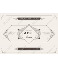  Elegant retro-menu — customizable