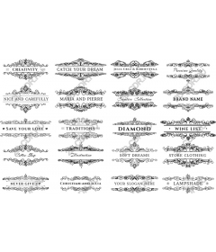  Collection of elegant decorative borders