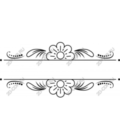 Floral decorative border