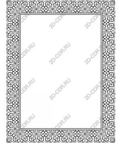 Floral frame border