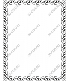  Elegant decorative floral frame