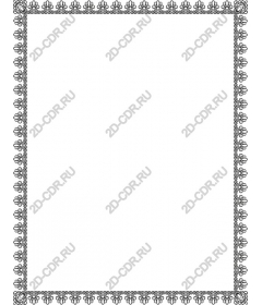 Elegant floral border