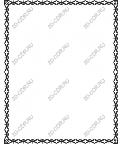  Black decorative frame Elegant