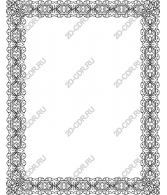 Vintage decorative frame