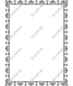  Elegant black and white ornamental border