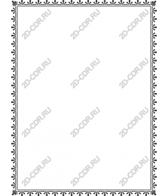  Black floral border