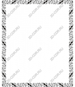  Elegant floral border