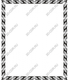  Elegant black and white decorative frame