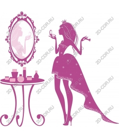 Glamorous beauty routine