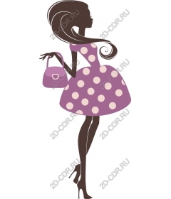  A chic dress in polka dot
