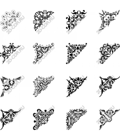  Elegant decorative set for corner decorations
