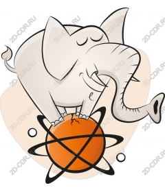  Whimsical elephant atom