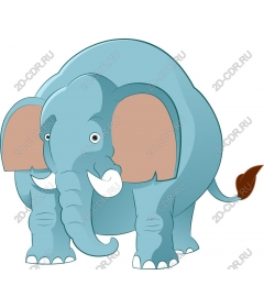 Fun blue elephant