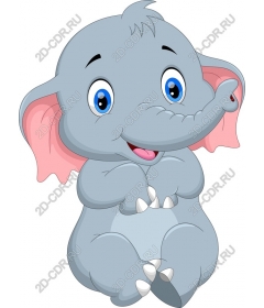  Cute cartoon elephant