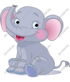  The cute elephant