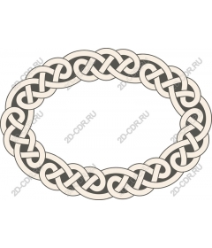  Elegant frame with Celtic knot