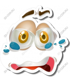  Cartoon surprised face