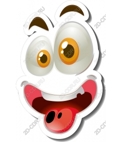 Funny cartoon character