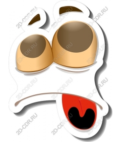 Sad cartoon face