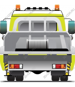  Bright tow truck
