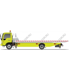 Professional yellow tow truck
