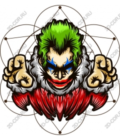  Colourful clown