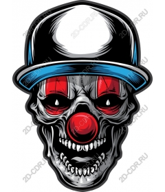  Cocky clown skull