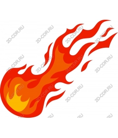  Fiery comet