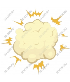  Cartoon Explosive Cloud
