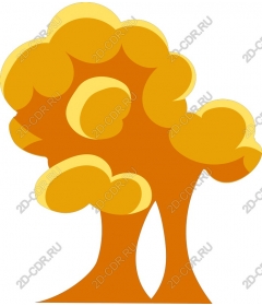  Stylized autumn tree