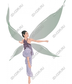  Charming fairy with translucent wings