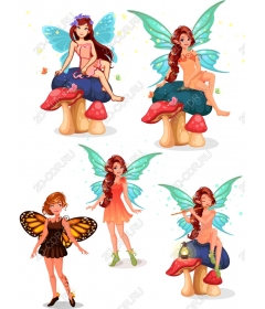 Fairy Set - A Whimsical set of cliparts