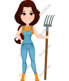 Fun farm girl