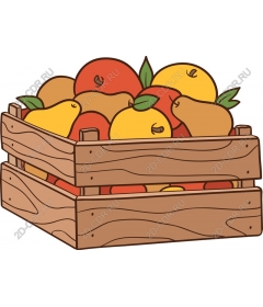  Фруктовая корзина Клипарт