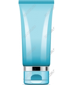  Blue cosmetic tube