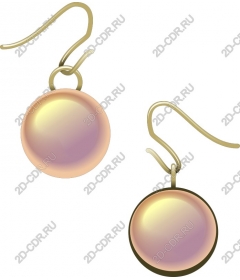  Elegant pendant earrings with pearl